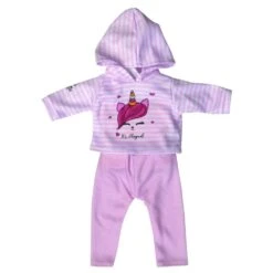 CERISE & CAPUCINE ENSEMBLE SWEAT LICORNE ET LEGGING - 42 CM ONE WORLD ONE FUTURE