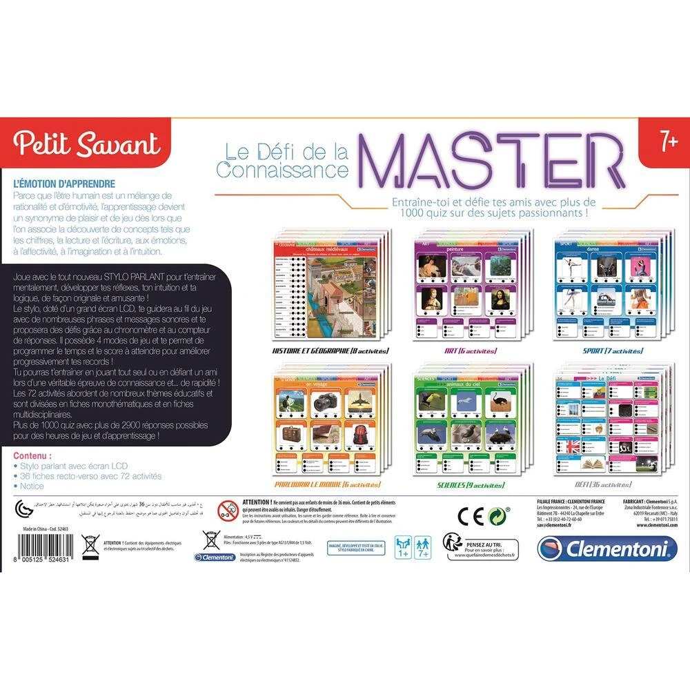 Clementoni LE DÉFI DE LA CONNAISSANCE MASTER – Image 5