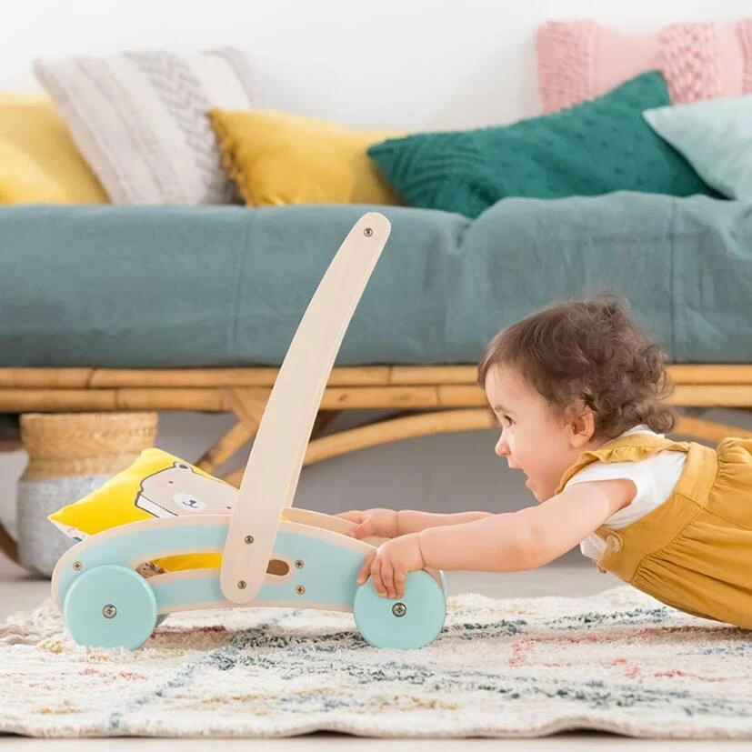 Corolle BB30 CHARIOT DE MARCHE EN BOIS – Image 4