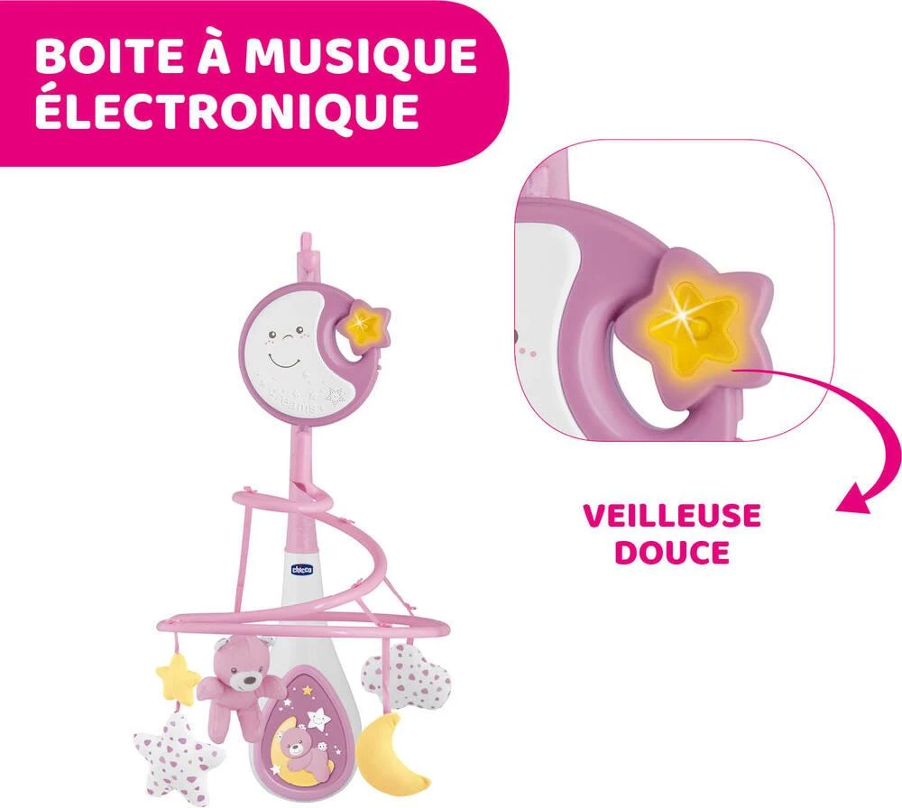 CHICCO MOBILE NEXT TO DREAMS ROSE – Image 6