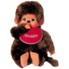 Bandai PELUCHE MONCHHICHI GARCON BAVOIR ROUGE 45 CM